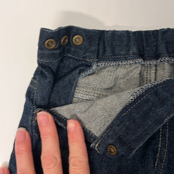 Cloth Diaper Baby Shorts by Project Pomona, 3-9 month - indigo denim - Picture 2 of 4